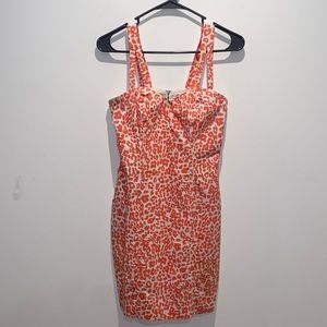 Pink cheetah print dress. Medium. Worn once.